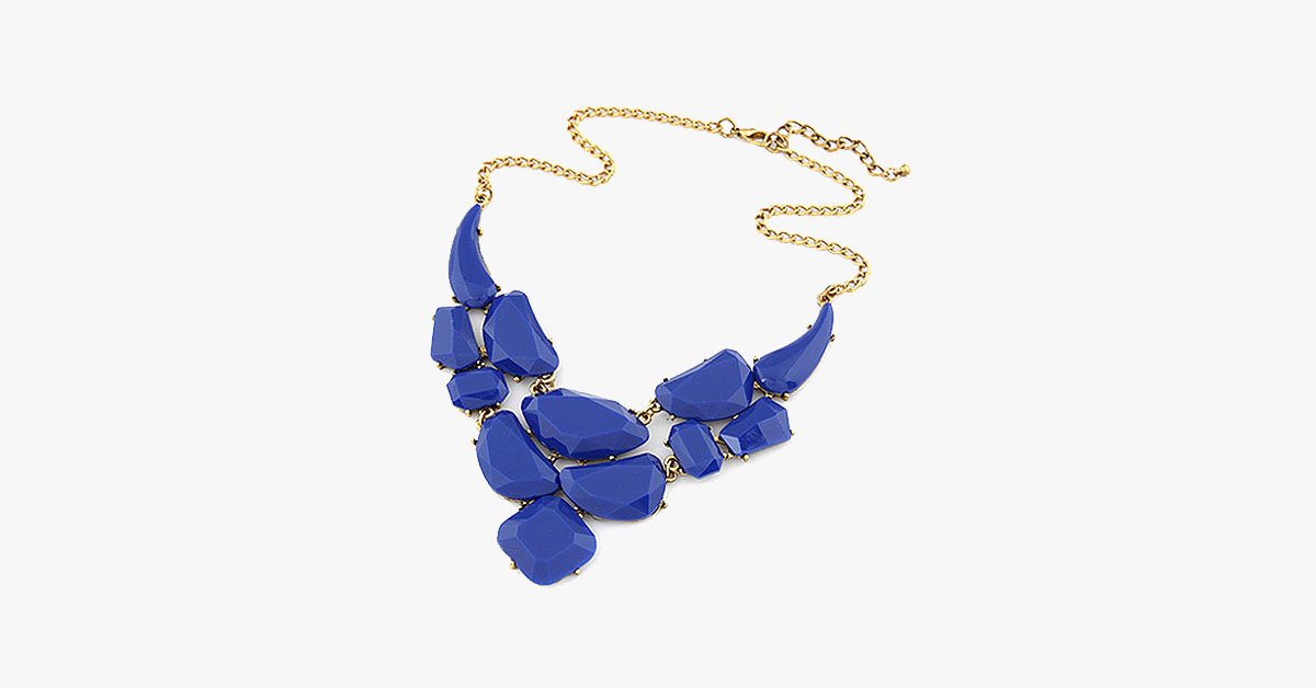 Bold Stone Statement Necklace