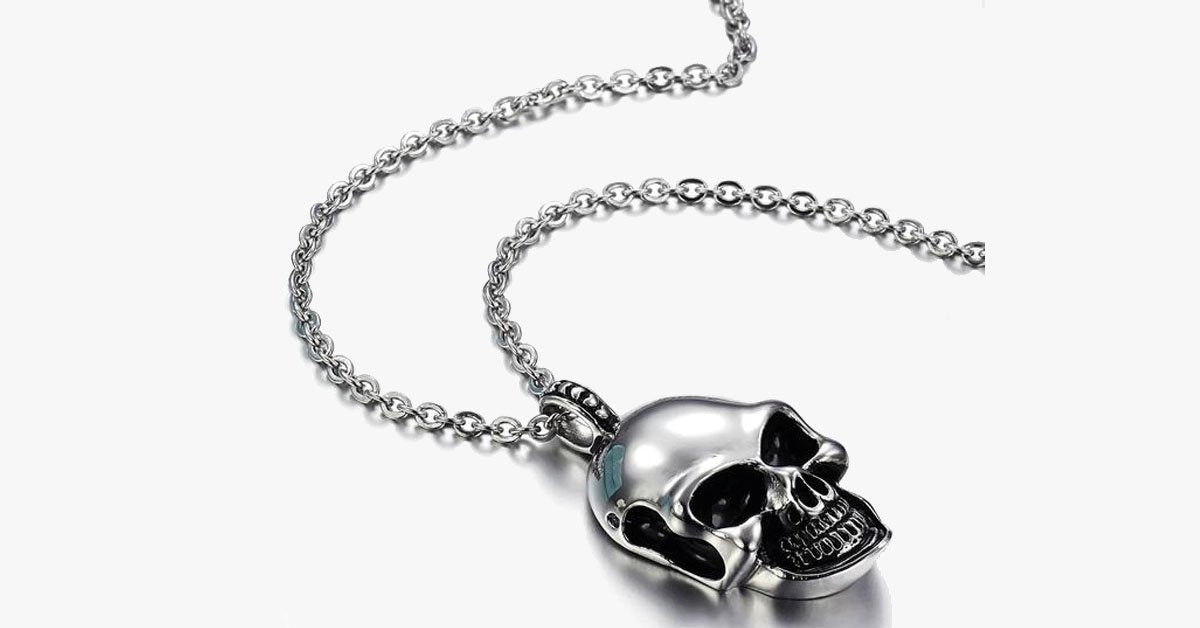 Gravity Stainless Steel Skull Pendant
