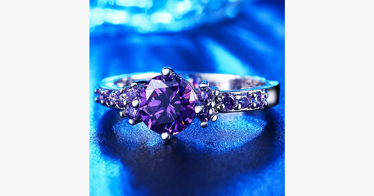 Purple Amethyst Ring
