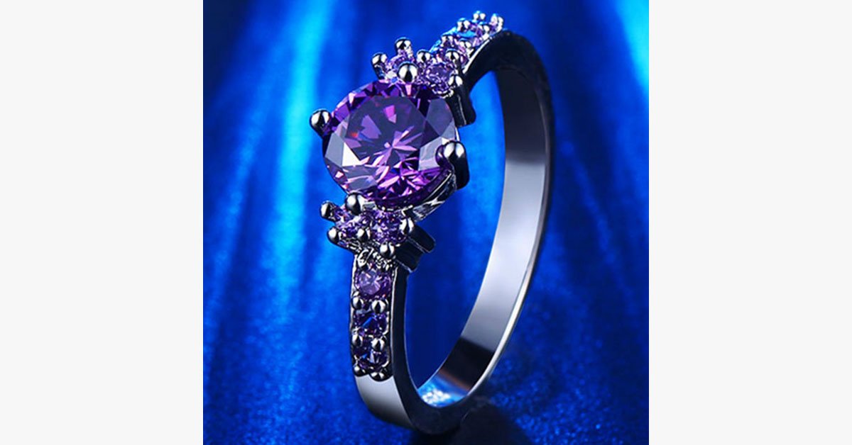 Purple Amethyst Ring