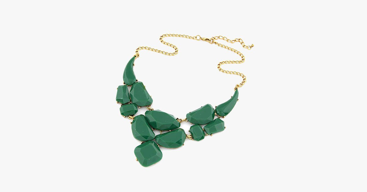 Bold Stone Statement Necklace