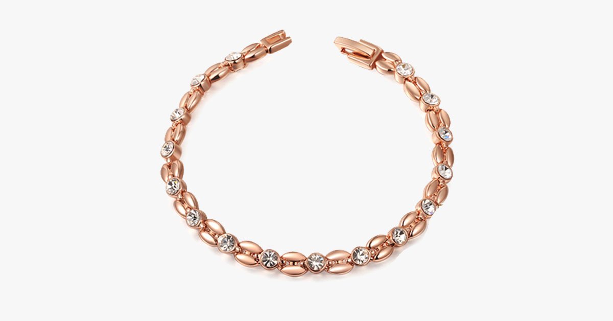 Wheat-Shaped Rose Gold Bracelet