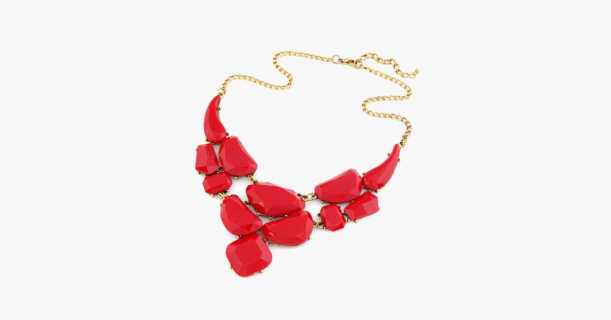 Bold Stone Statement Necklace