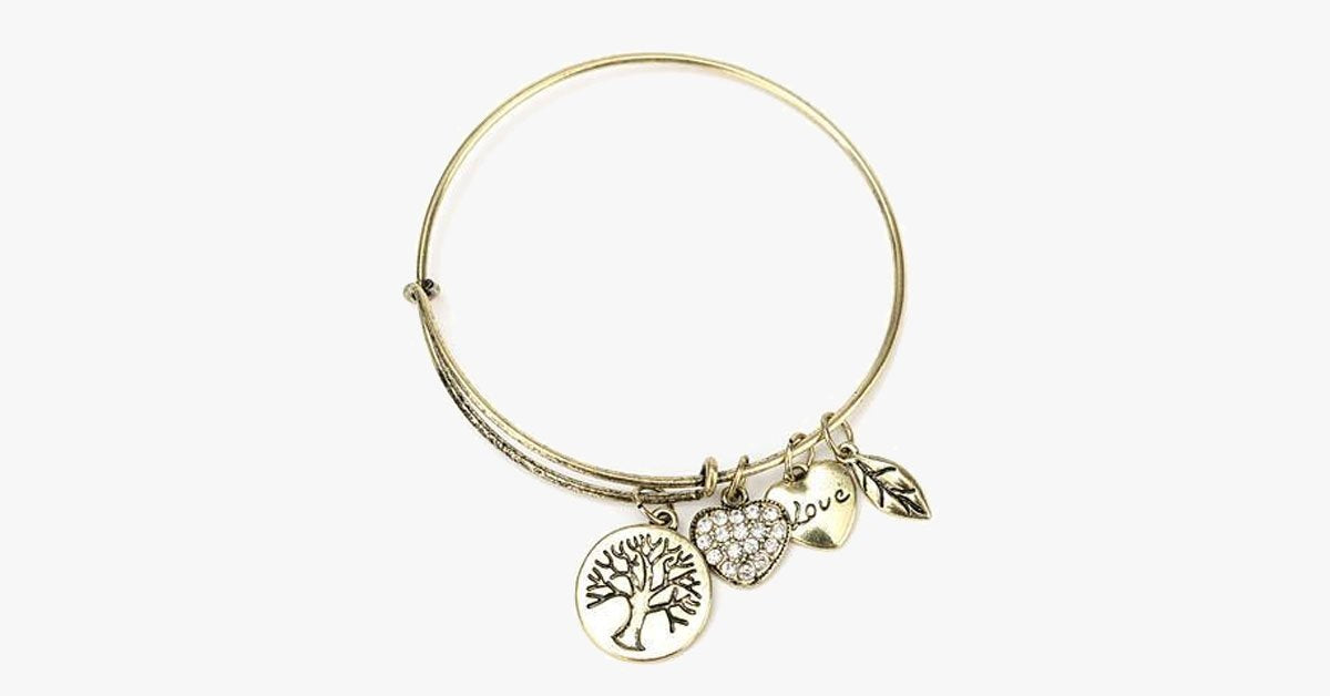 Tree of Life Charm Bangle