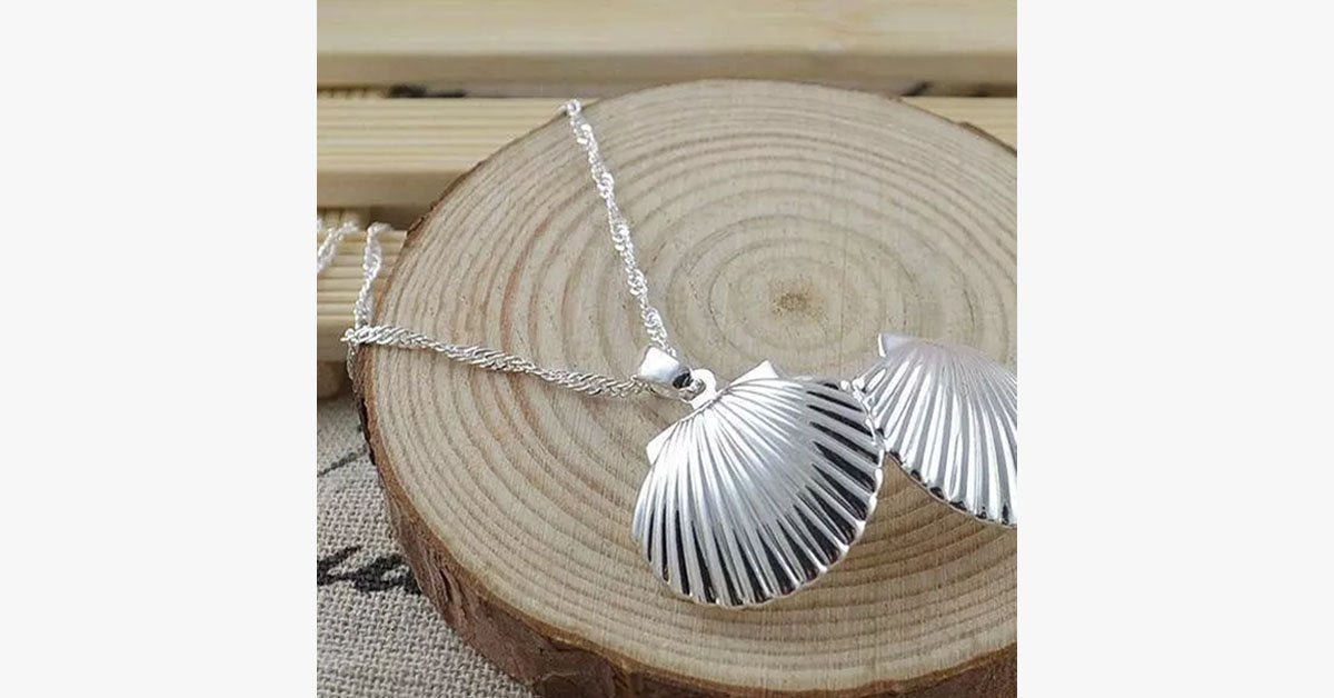 Open Shell Locket Pendant