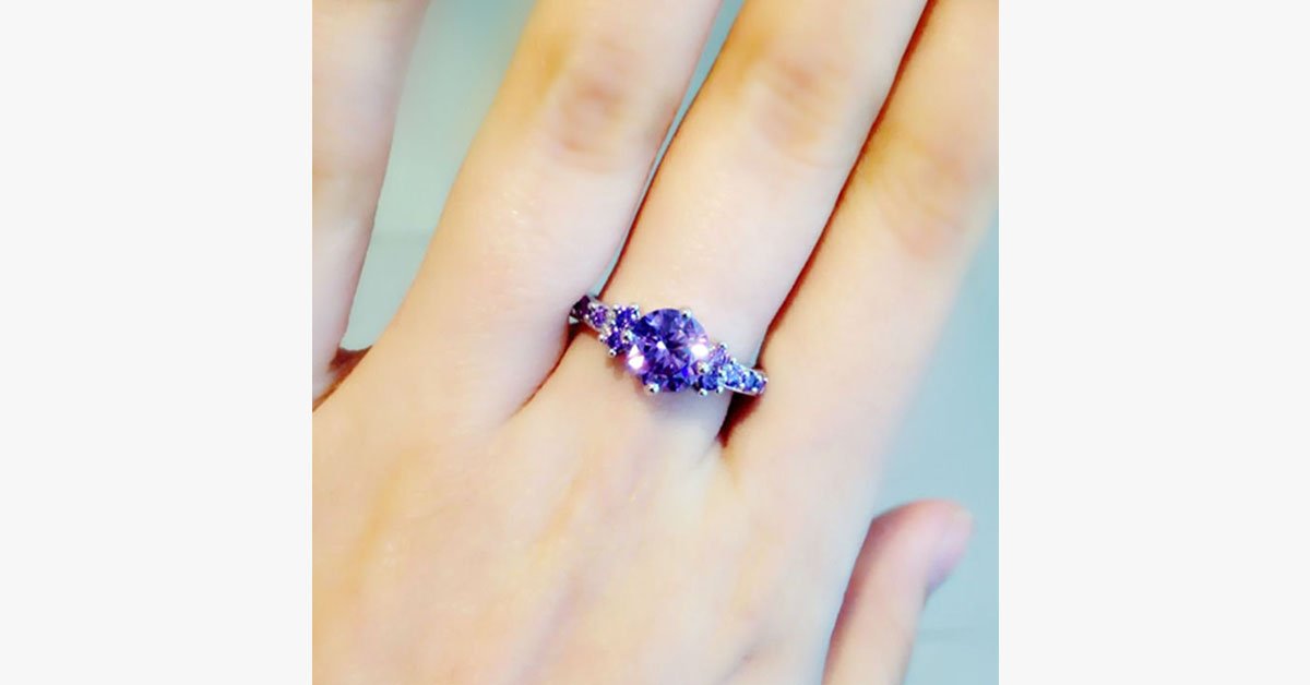 Purple Amethyst Ring