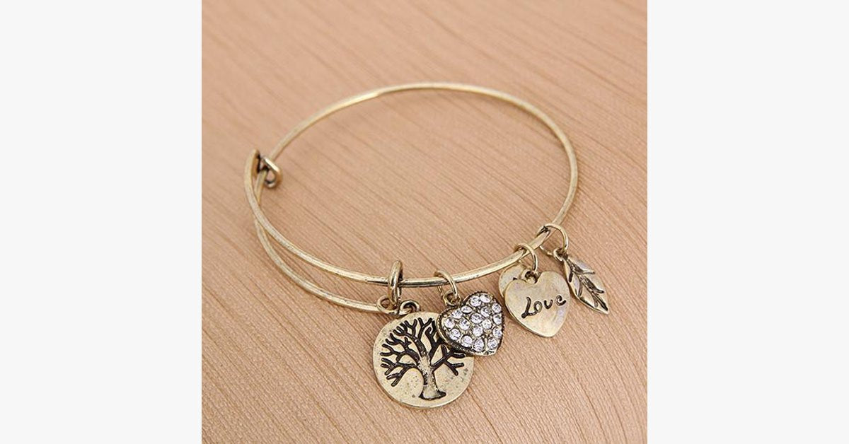 Tree of Life Charm Bangle