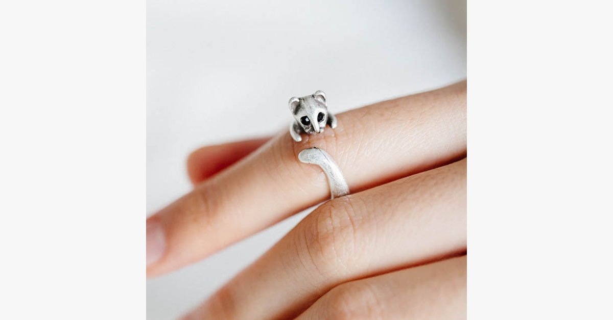 Silver Plated Cat Ring