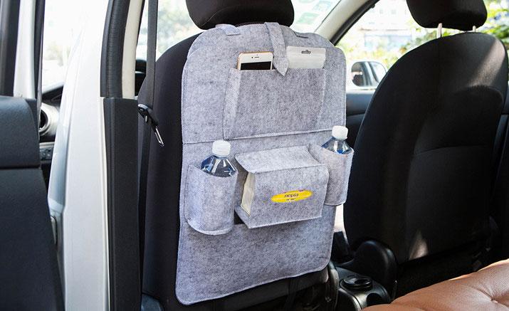 Go Much Smoother With This All-In-One Car Backseat Organizer