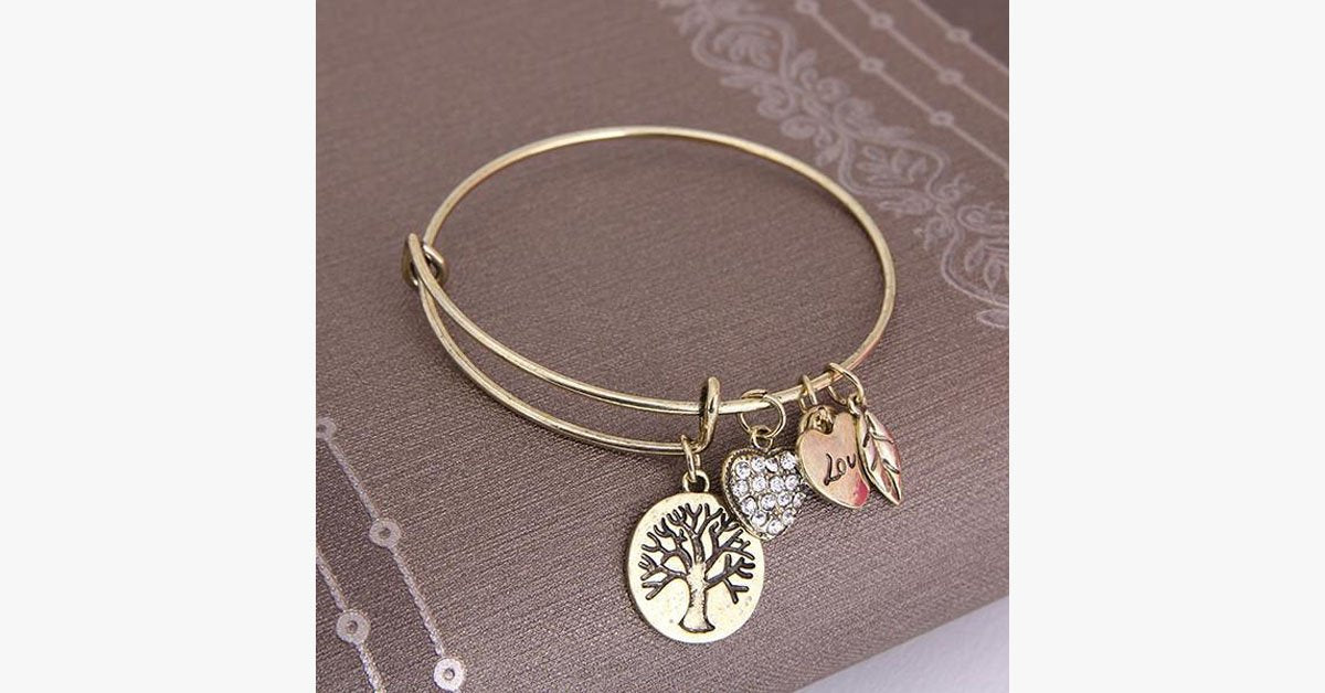 Tree of Life Charm Bangle