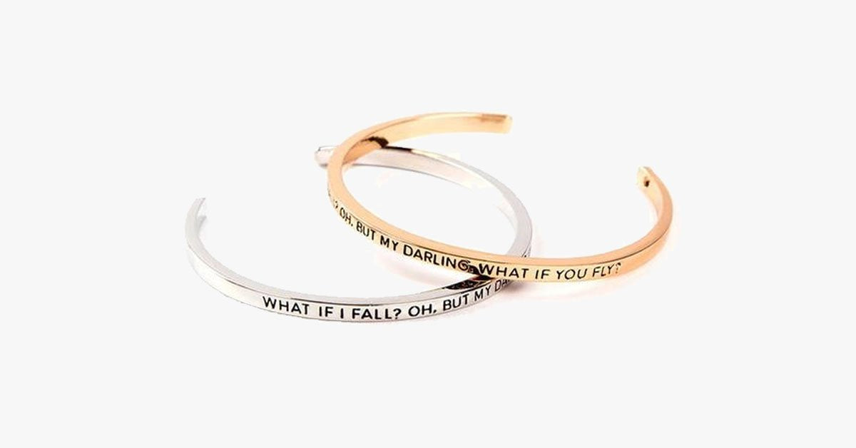 What If I Fall ? What If You Fall ? Cuff Bangle