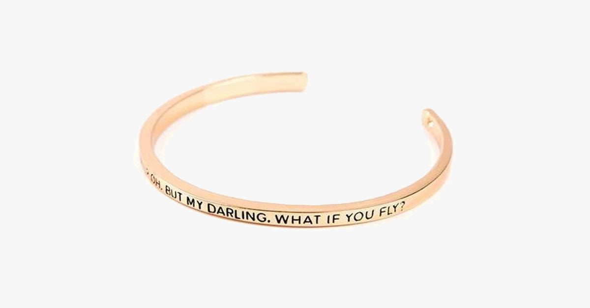 What If I Fall ? What If You Fall ? Cuff Bangle