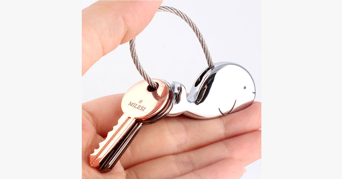Whale Key Ring For Lovers With Free Gift Box