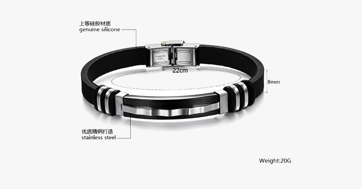 Zap Stainless Steel Men's Bracelet