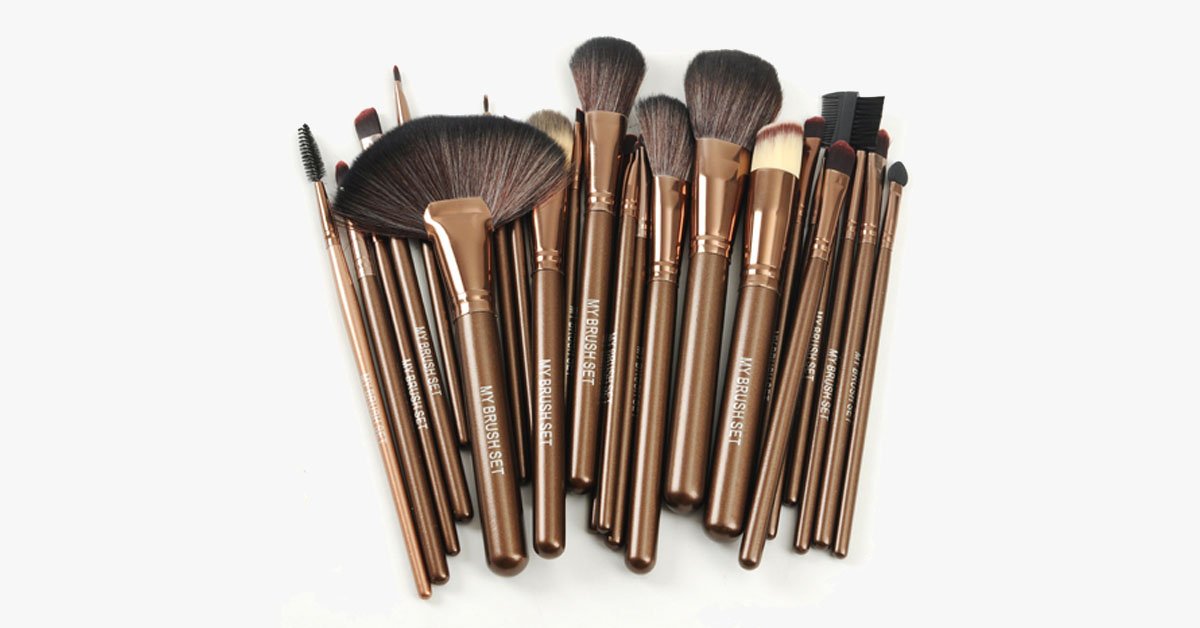 25 Piece Makeup Brush Set with Pouch – The Perfect Makeup Companion