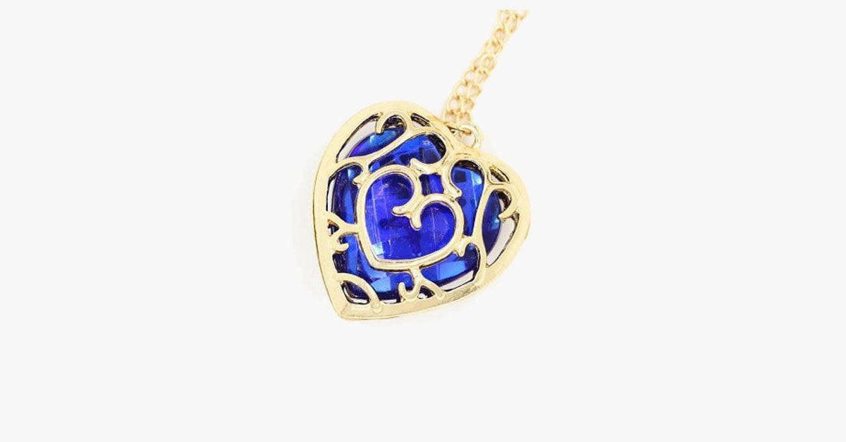 Embroidered Heart Necklace
