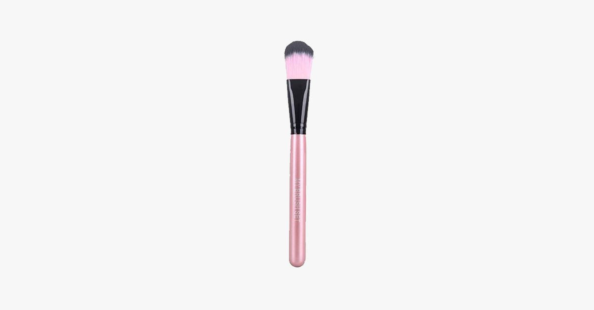 Foundation Brush with Highly Versatile Shape for Sponge Puff - Soft, Gentle and Perfect Blending Brush