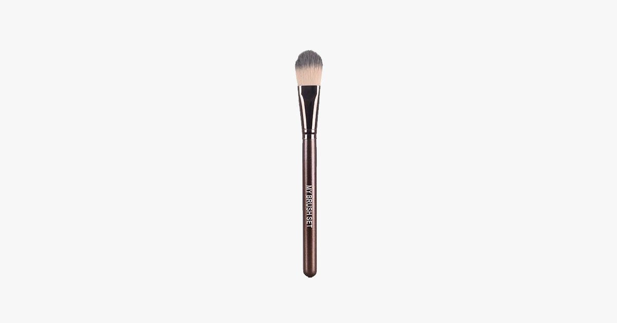 Foundation Brush with Highly Versatile Shape for Sponge Puff - Soft, Gentle and Perfect Blending Brush