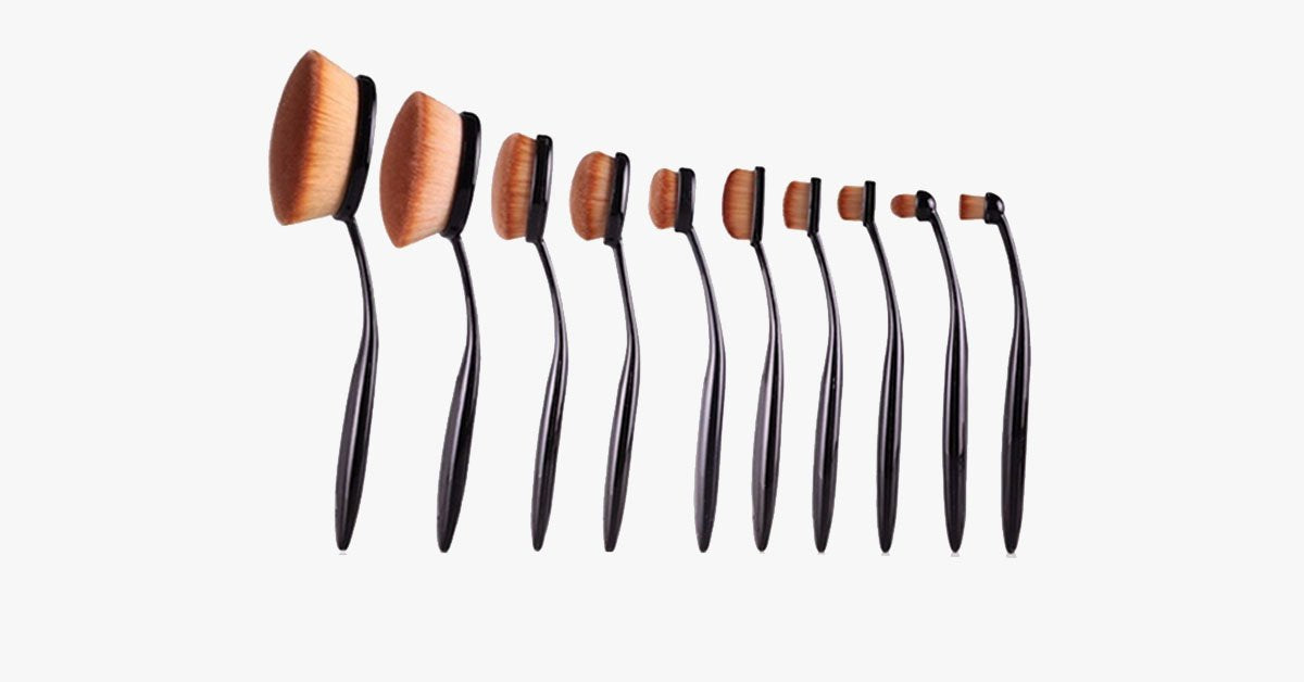 Oval Brush Ten Piece Set