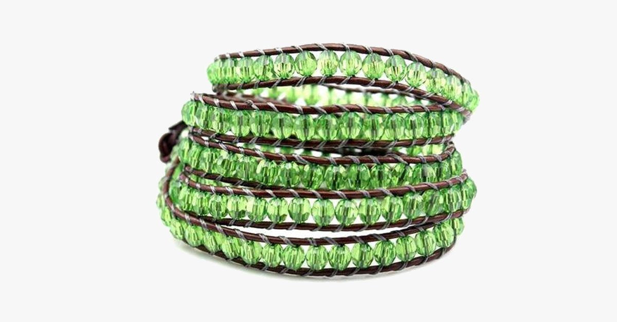 Green Ivy Wrap Bracelet