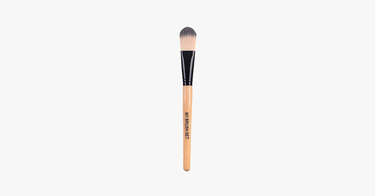 Foundation Brush with Highly Versatile Shape for Sponge Puff - Soft, Gentle and Perfect Blending Brush