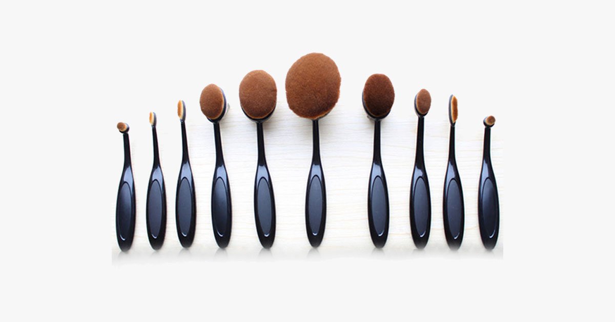Oval Brush Ten Piece Set