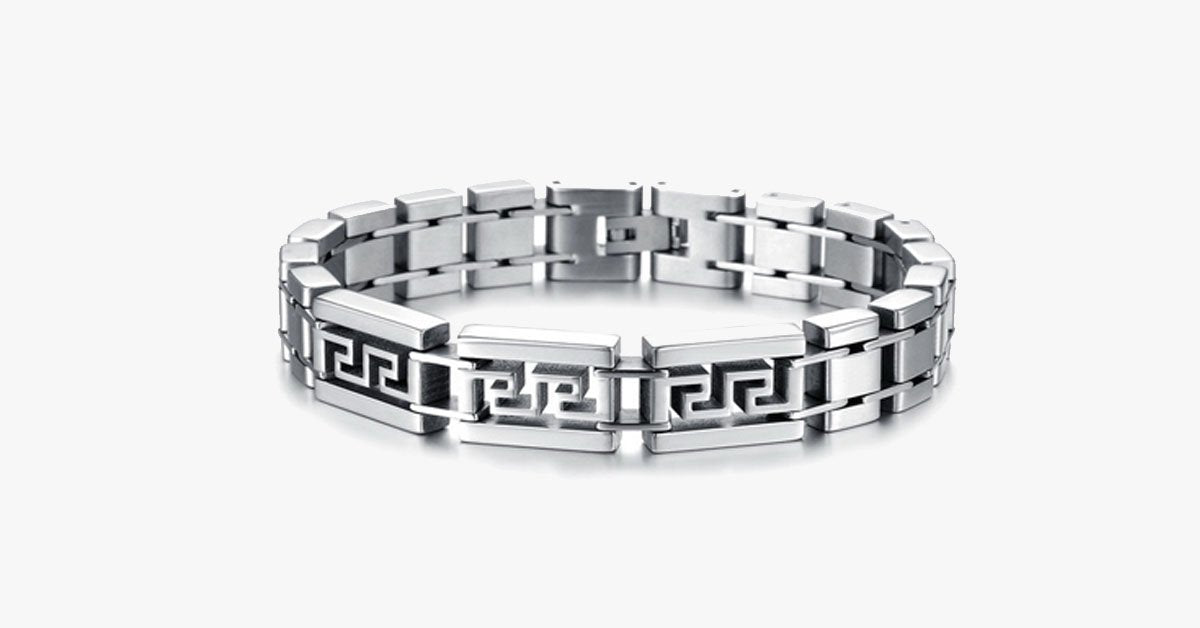 Maze Men's Stainless Steel Bracelet