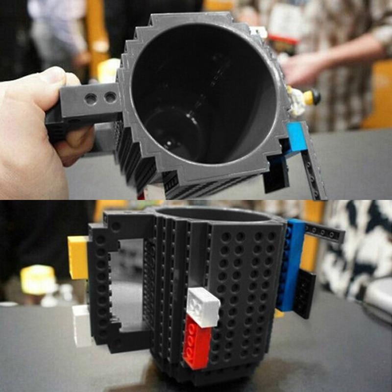1Pc 12oz Build-On Brick Mug Type Building Blocks Coffee Cup