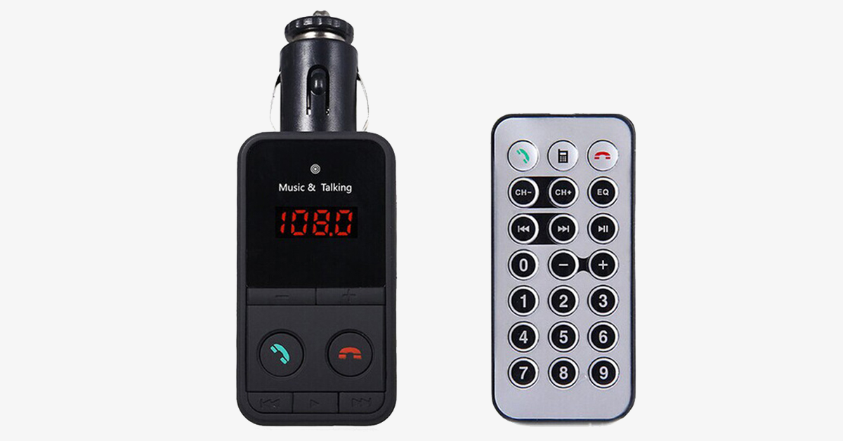 Hands-Free Car Kit FM Transmitter – Make Music Your Driving Buddy!