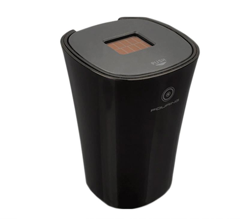Solar-powered Smokeless Car Ashtray & Cup Holder - Perfect Addition to Your Car