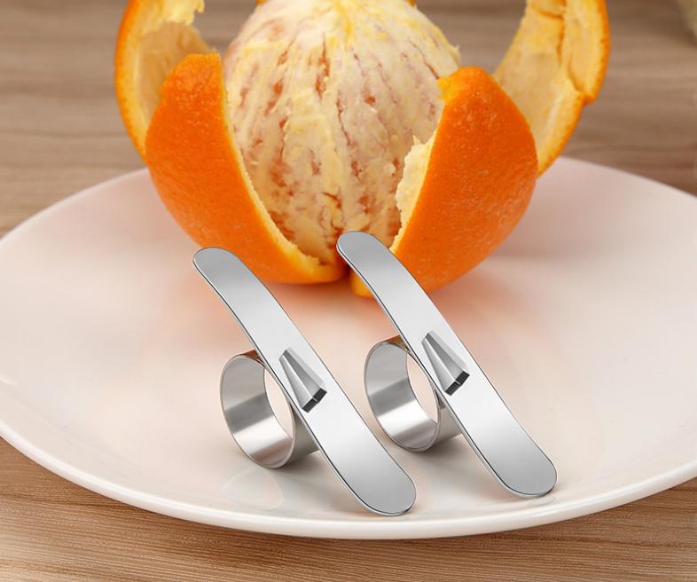 Stainless Steel Orange Peeler With Sharp Blade For Oranges, Lemons, Mango & Grapefruit