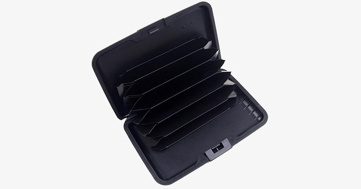 Foldable Unisex RFID Blocking Wallet - Made From Aluminum - Snap Closure - Expandable Pockets - Secure Your Credit Cards