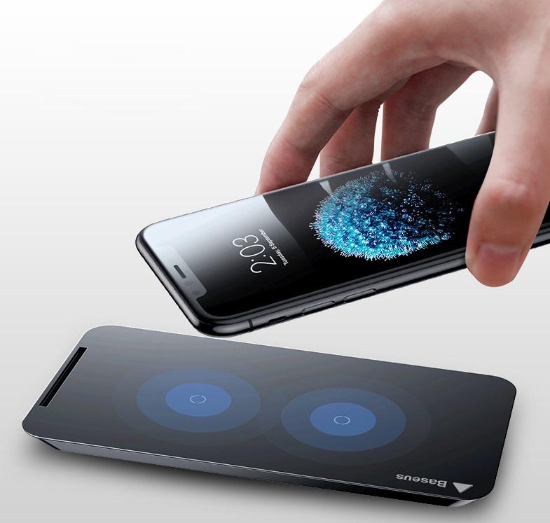 Dual Coil Wireless Charger & Stand For All Qi Enabled Phones