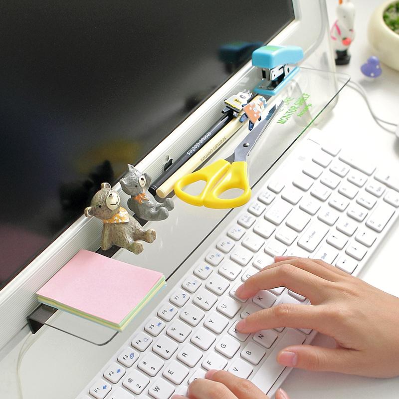 The Computer Monitor Message Board & Desk Organizer for a Clutter-Free Life