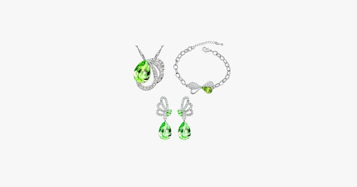 Butterfly Pendant Set
