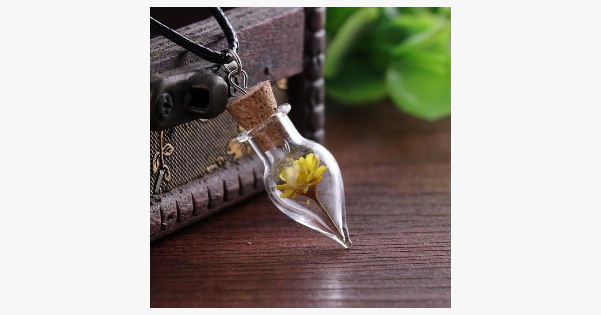 Cone Shape Bottle Necklace For Women