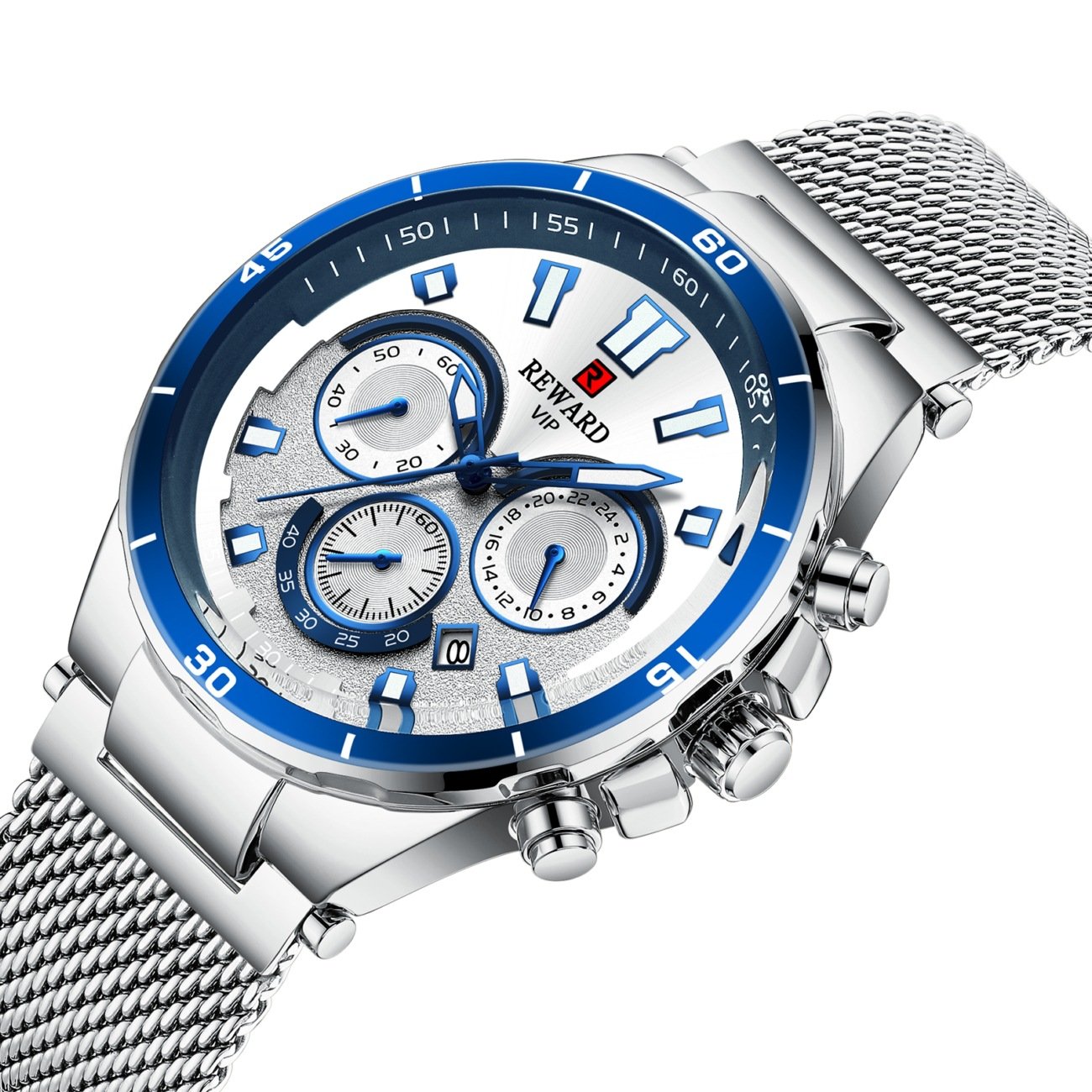 Men's Multi-function Waterproof Sports / Business Watch With Luminous Hands & 3D Cutting