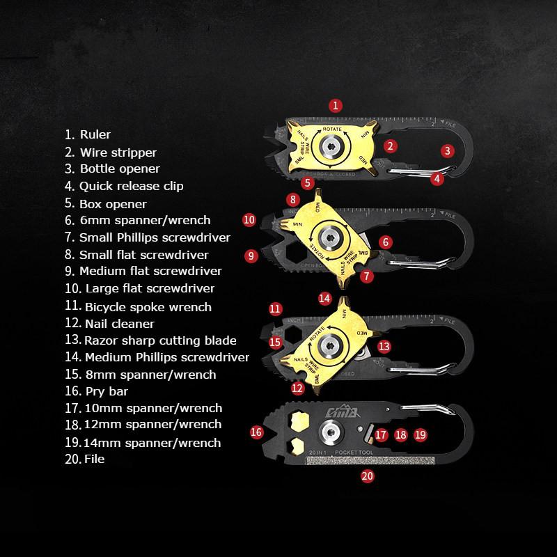 The World's Most Convenient 20-in-1 Pocket Tool