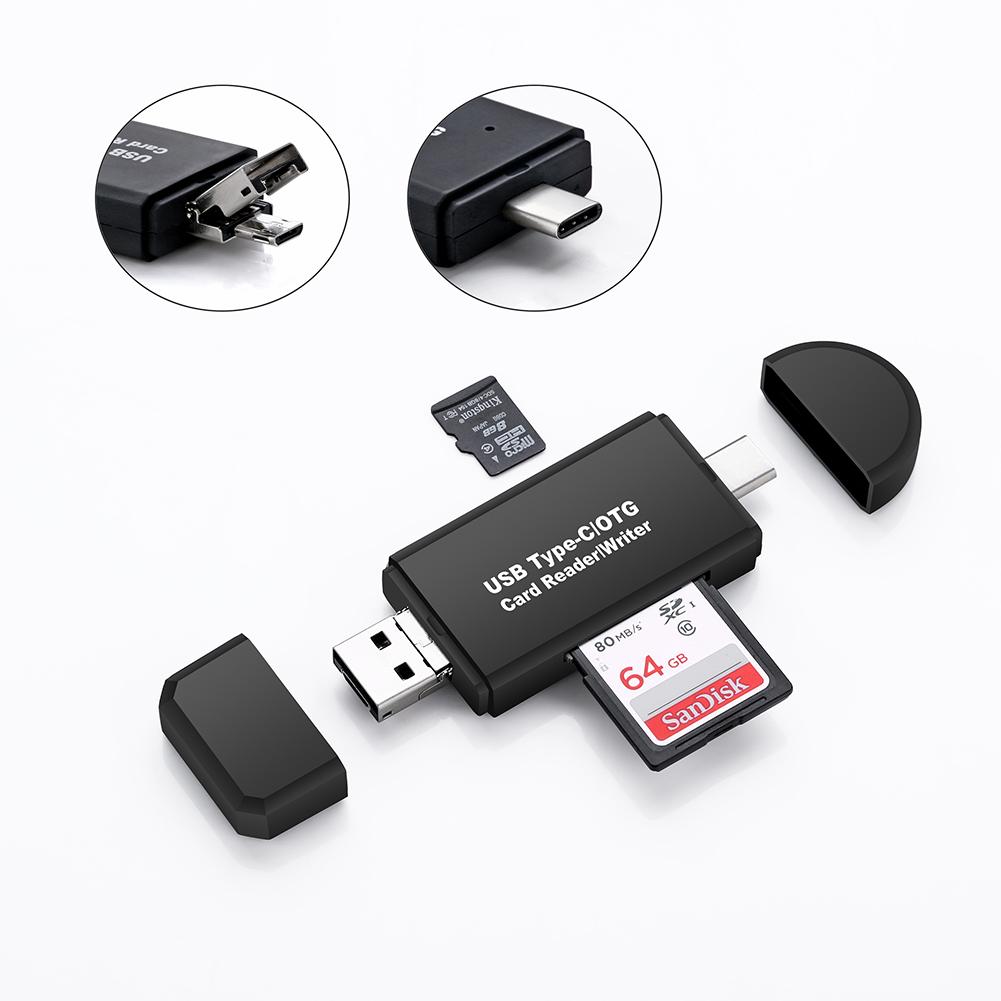 3-in-1 USB & Type-C Card Reader - Expand The Capabilities of Your Devices