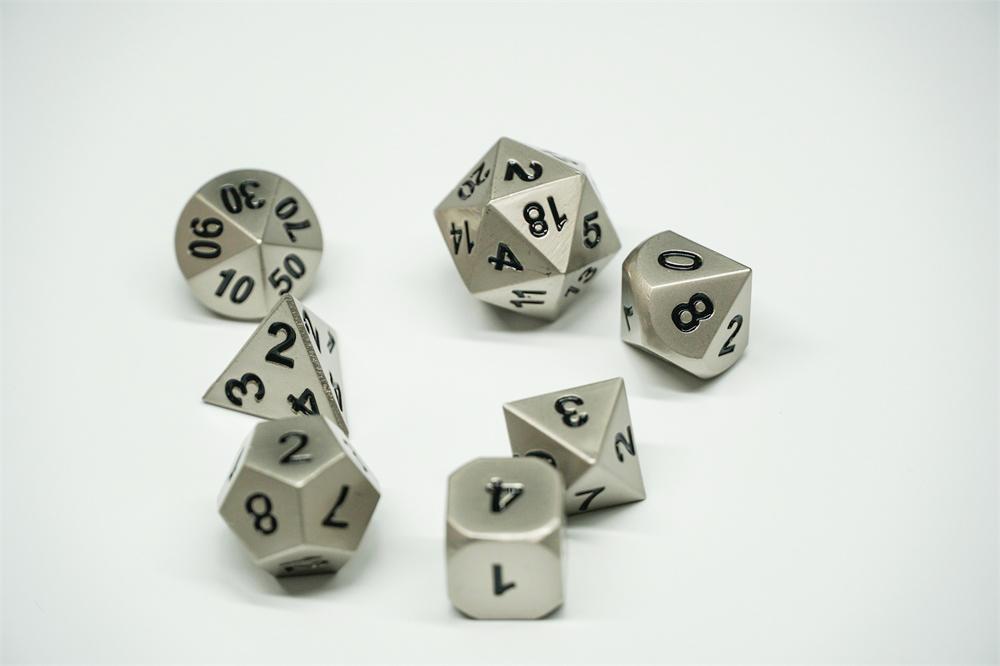 See If You Can Even Your Own Odds with Cool & Fancy Full Set of Metal Dice