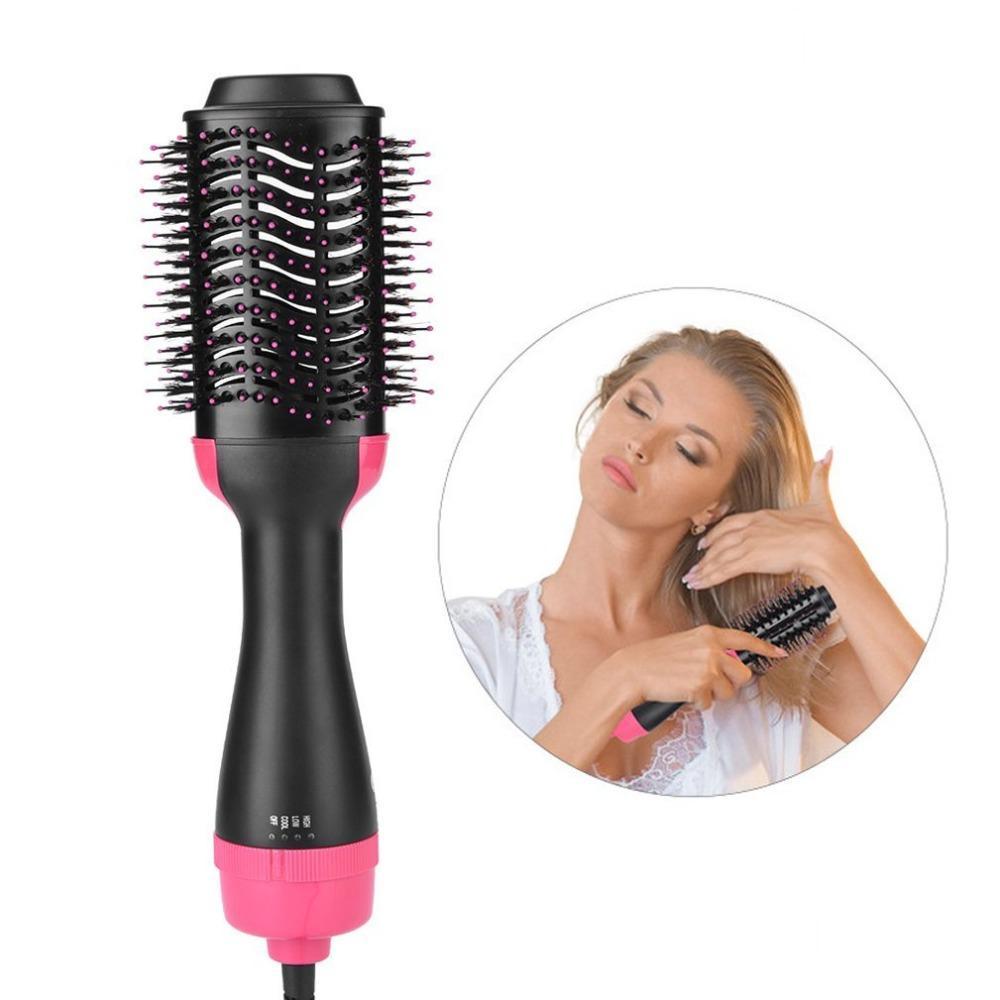 Multi-functional Styling Straightening Curling Dryer & Volumizer Rotating Hair Brush