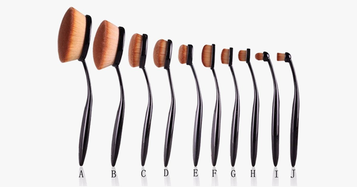 Oval Brush Ten Piece Set