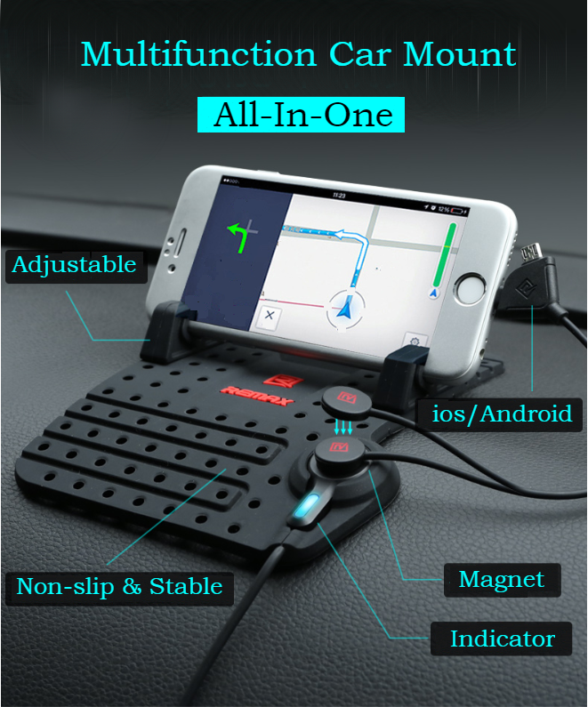 The Most Stable Universal Car Mount With Magnet Charging, Fits For Android/ios