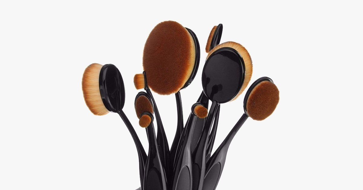 Oval Brush Ten Piece Set
