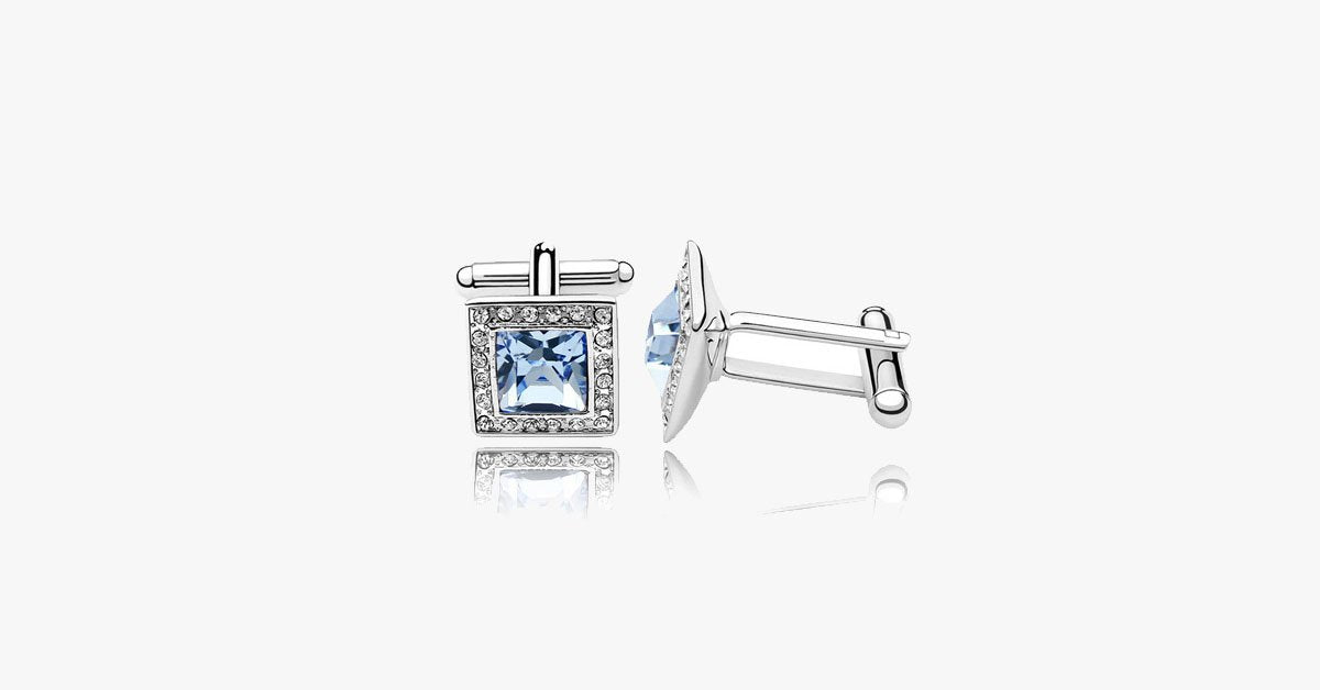 Delicate Crystal Rubic Cufflink