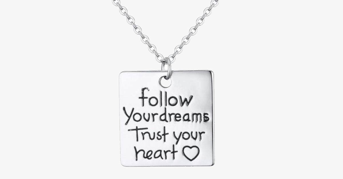 Trust Your Heart Charm Pendant