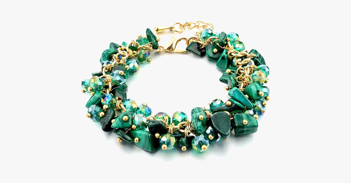 Oval Natural Stone Bracelet