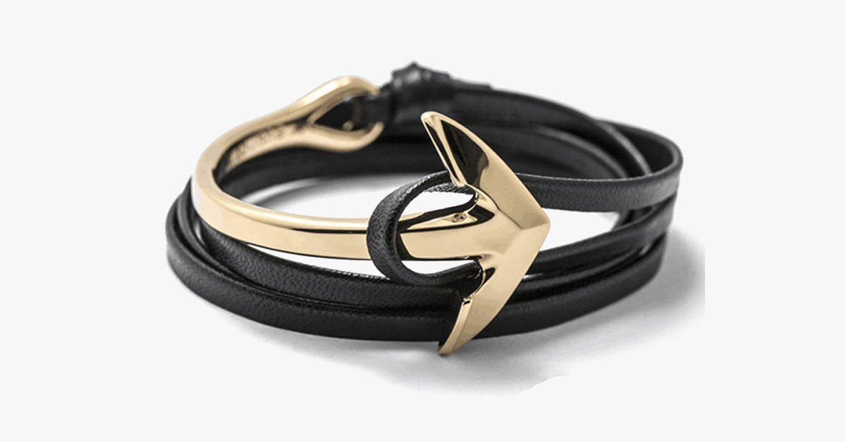 Halfbend Anchor Handmade Vintage Bracelet