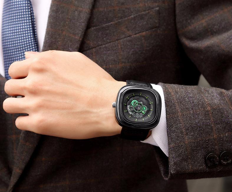 Timepiece with Revolutionary Design - Create Your Own Style with an Evergreen on Wrist