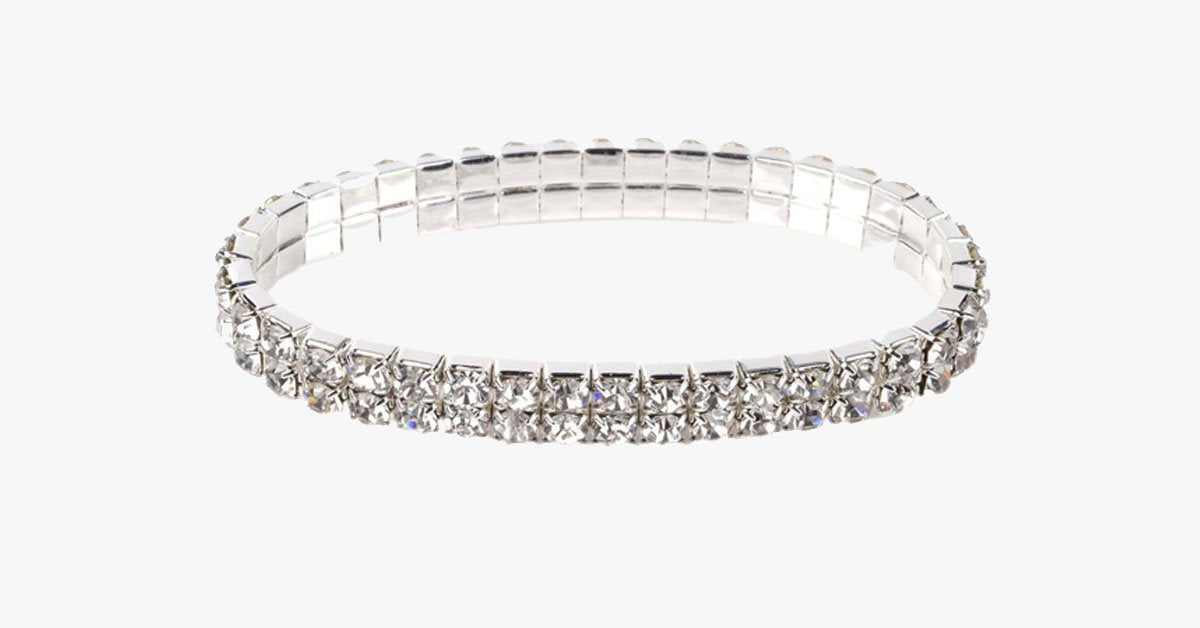 Two Row Crystal Bracelet